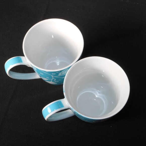 2 colorful coffee mugs. Maxwell & Williams Belle Jardine - Picture 5 of 6